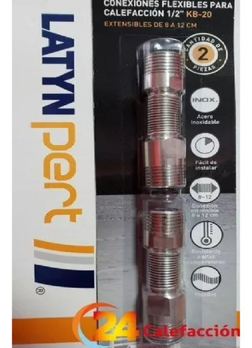 Kit Flexible Extensible Para Radiador 1/2 8 A 12cm Alarsa 0
