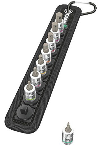 Wera 05003881001 Correa 2 Zyklop Juego De Zócalo De Bits Con 0