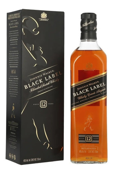 Whisky Importado Johnnie Walker Black 750ml Berlin Bebidas 0