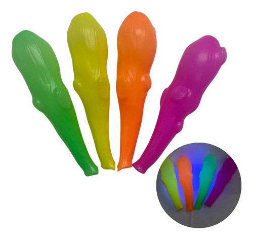 Maracas Fluo Garrote X 4 Cavernicola Cotillon Carioca 0