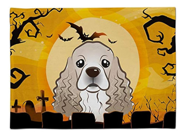 Caroline Treasures Bb1774plmt Halloween Cocker Spaniel Fabri 0