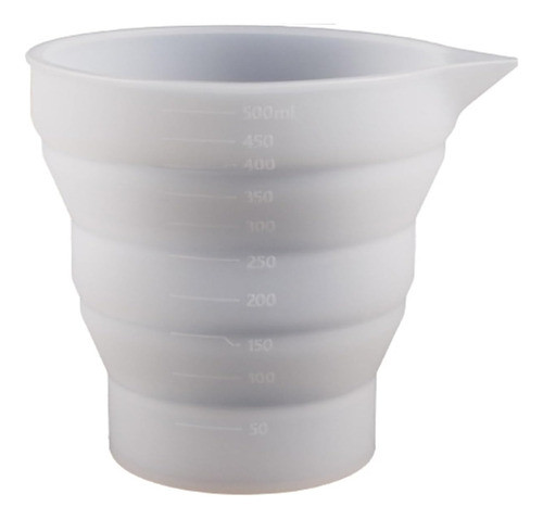 Vaso Silicona Medidor Plegable 250ml Resina Cemento 0