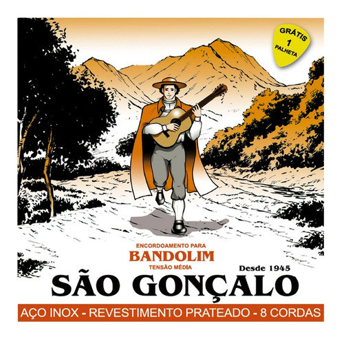 Encordoamento Bandolim Tensão Média São Gonçalo 0