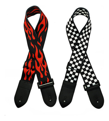 Correas De Guitarra Electrica Con Extremos Ajustables (x2) 0