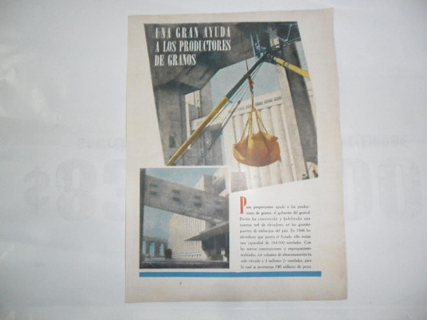 Gran Ayuda Productores Granos Puerto Peron Peronismo 1953 0
