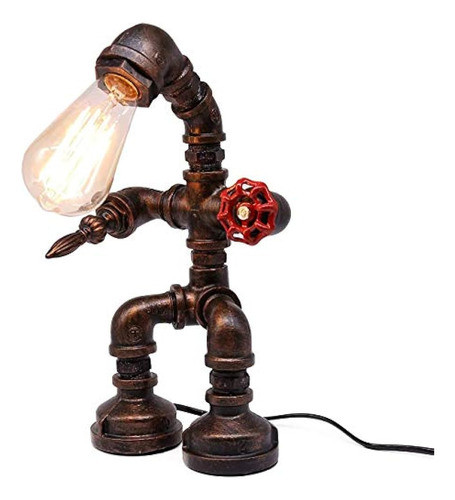 Frideko Steampunk Lámpara - Lámpara Retro, Industrial Lámpar 0