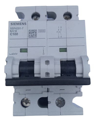 Llave Termica Bipolar De 2x100 Siemens 10ka 0