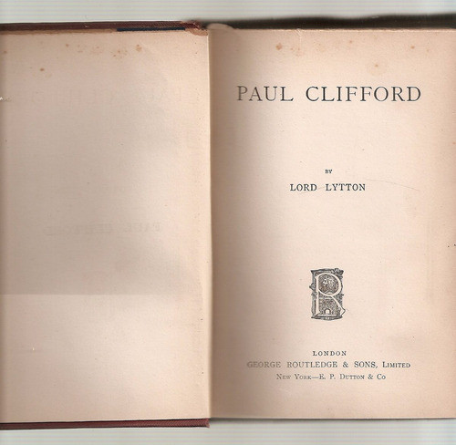 Paul Clifford - Lytton - Routledge 0