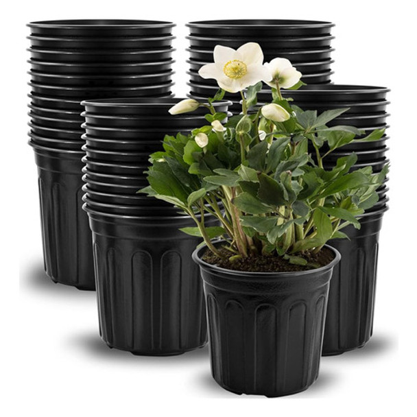 Elitecran 48-pack 1 Galón Macetas De Vivero De Plantas Bland 0 Elitecran 48-pack 1 Galón Macetas De Vivero De Plantas Bland 0