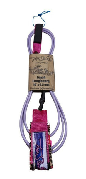 Leash Cordinha Para Surfe Toystorm Longboard 10x6,5mm- Roxo 0