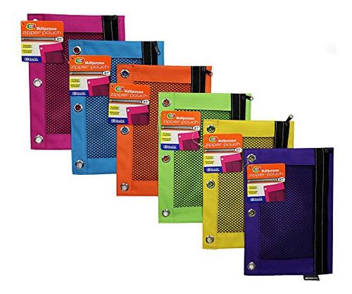 Bazic 804 Estuche Para Lápices De 3 Anillos Con Ventana De M 0