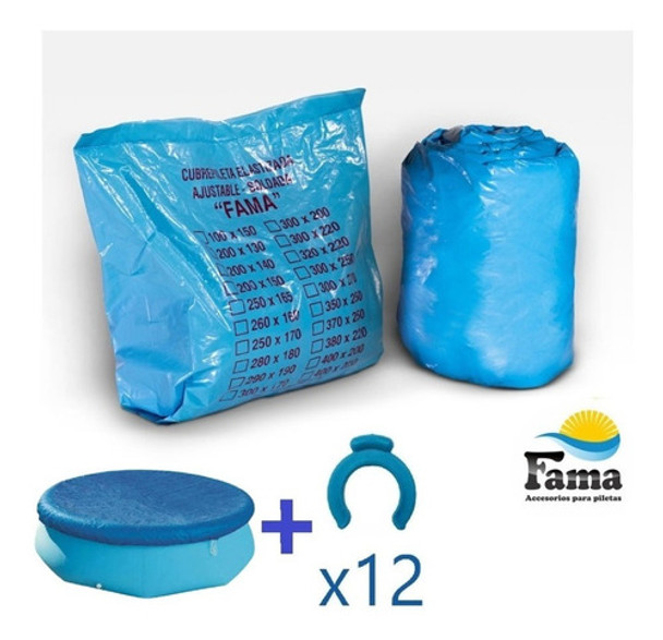 Cubre Pileta Piletas Lona Redondo 4 Mt +12 Ganchos (caba) 0