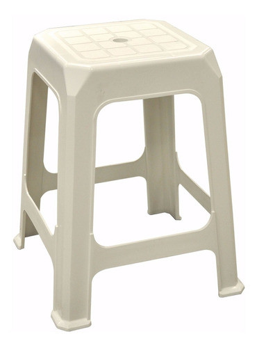 Banqueta Plastica Voss 2000 Titan Blanca Apilable 0