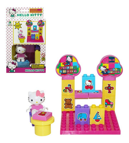 Playset Blocos De Montar Hello Kitty Brinquedo Infatil 0