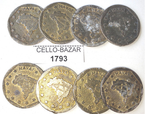Lote C 8 Fichas Fliperama Hawai (1793) 0