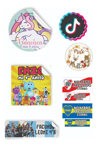 Plancha De Stickers Troquelados Personalizados 0