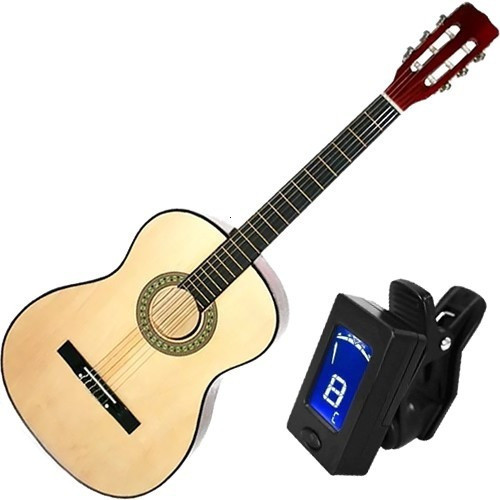 Violão Barato Estudante Cordas Nylon C/ Afinador Digital 0