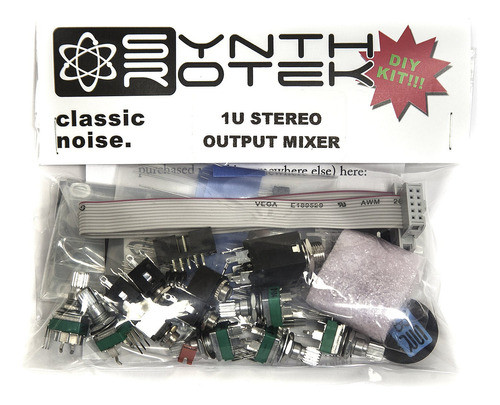 Synthrotek 1u Salida Estreo Mezclador De Bricolaje Kit 0