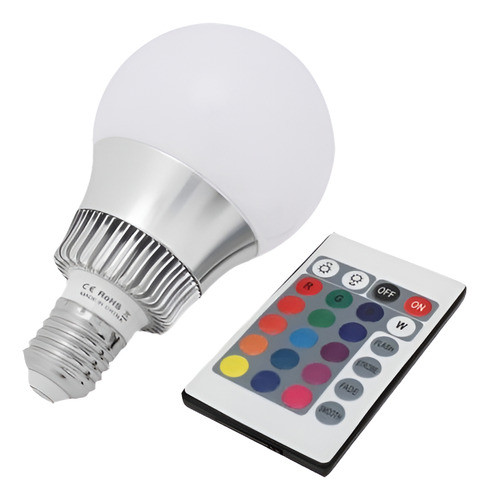 E27 10w Rgb Led Luz 16 Color Que Cambia La Lámpara Del Bulbo 0