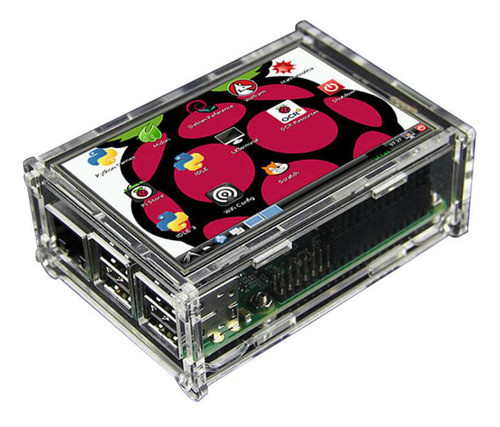 Raspberry Pantalla Tactil 3.5p Gabinete Acrilico Display Stw 0