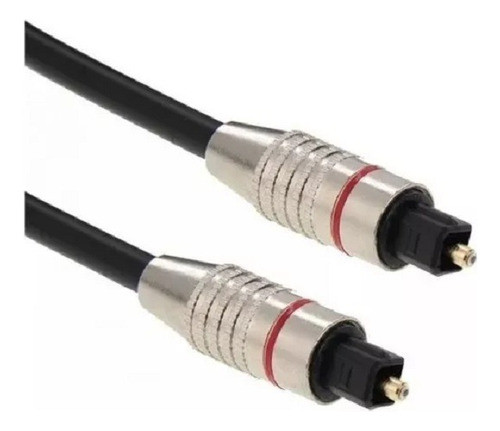 Cable De Audio Optico Toslink 3 Metros Ficha Metal 0