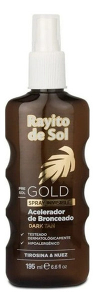 Rayito Sol Spray Solar Gold Acelerador De Bronceado 195ml X2 0