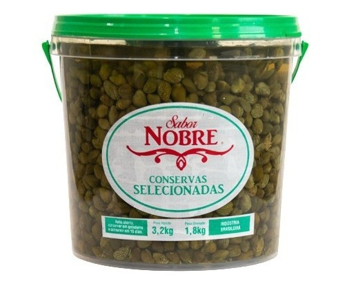 Alcaparra Em Conserva, Balde 2kg Sabor Nobre 0