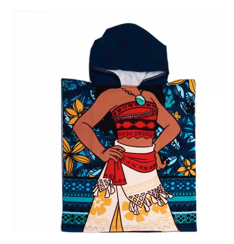 Poncho Toalla Toallon Microfibra Piñata Moana Disney 0