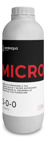Nutrientes Hidroponia Verdeagua Micro 1 Litro 0