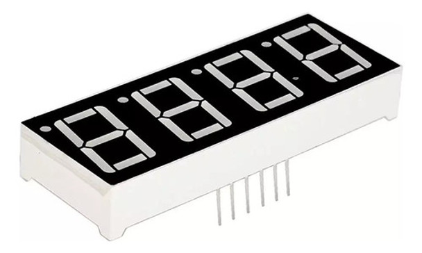 Pack X2 Disp Led 4 Digitos 7 Seg 0.56 Rojo Cat Común A0066 0