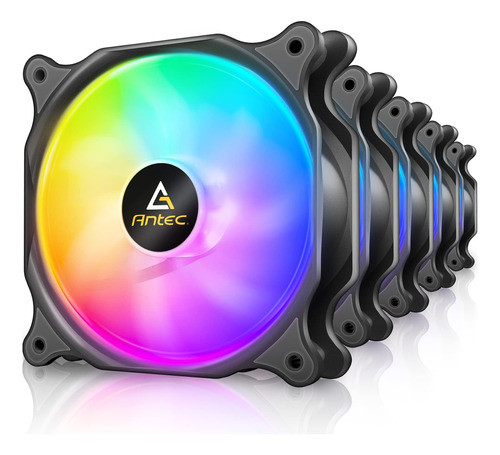 Ventiladores 120 Mm Para Pc. Rgb 4 Pines.pack De 5 Unidades. 0