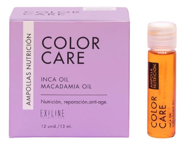 12 Ampollas Color Care Nutricion 13 Ml Exiline Reparacion 0 12 Ampollas Color Care Nutricion 13 Ml Exiline Reparacion 0