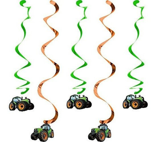 Tractor Time Hanging Decorations (5 Count) 0