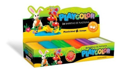 Plastilinas Playcolor Caja Surtido X 24 Unidades 0