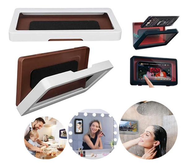 Funda Para Celular Impermeable Adhesivo Para Baño Cocina 0 Funda Para Celular Impermeable Adhesivo Para Baño Cocina 0