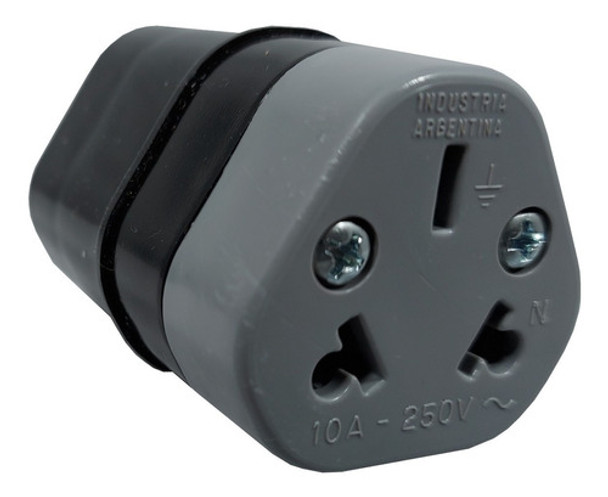 Ficha Hembra Enchufe Eléctrico De Prolongación 10 A  3 Patas 0