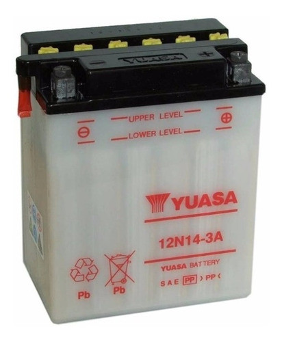 Bateria Motos Yuasa 12n14-3a 12v 14ah Vzh Srl 0