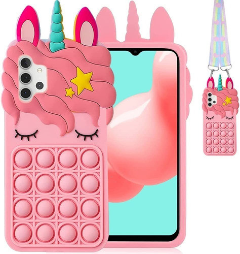 Funda Fidget P/samsung Galaxy A32 5g C/ Correa-unicornio 0