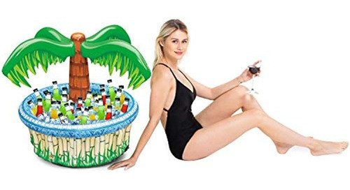 Enfriador De Palmera Inflable De 28  , Decoración De Fiesta 0