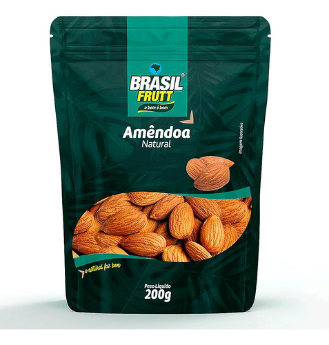 Amêndoas Naturais 200g Brasil Frutt 0