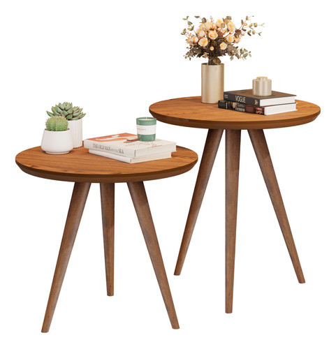 Kit Conjunto Mesinhas Star Freijó Pés Palito Retrô 0