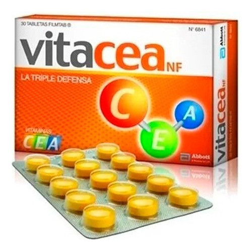 Vitacea® X 30 Tabletas | Vitaminas C + E + A 0