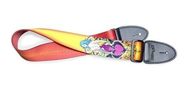 Stagg Ste Pinup Ylw 2 Longitud Ajustable Diseño De Chica Pin 0