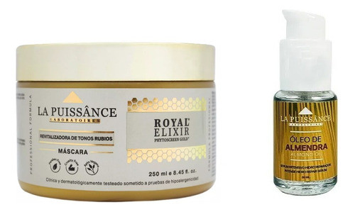 Mascara Royal Elixir 250ml +oleo  Almendras La Puissance 0