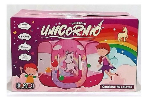 Pelotero Hexagonal Unicornio 75 Pelotas - Sharif Express 0