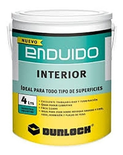 Enduido Interior Durlock 4 Kg 0