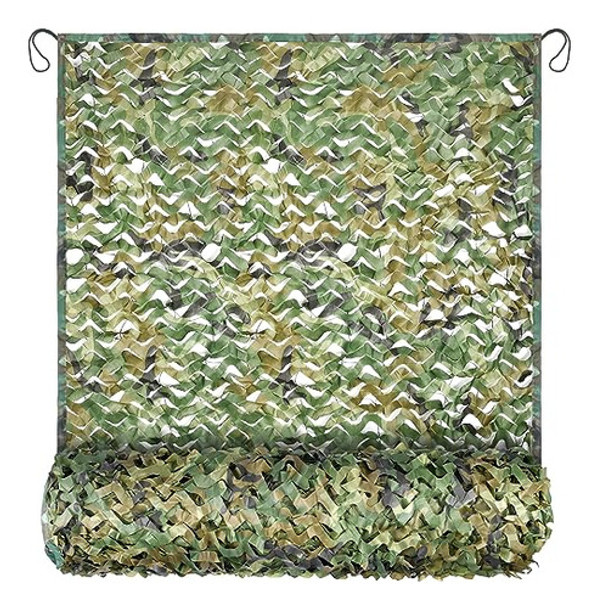 Red De Camuflaje Para Camping 0.33x0.24 M ( Hojas Bosque) 0