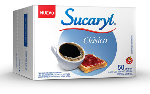 5un Sucaryl Edulcorante Clasico 50 Sobres 0