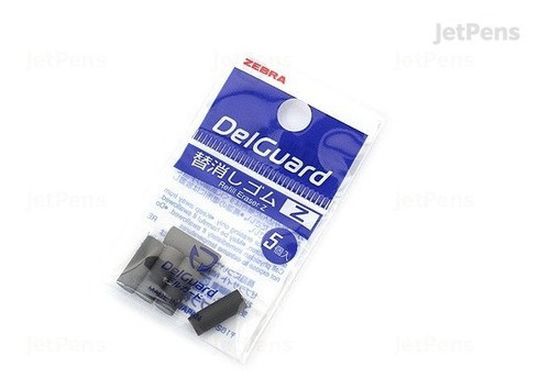 Zebra 5 Borracha Refil P/ Lapiseira Modelo Delguard E-1b-z 0