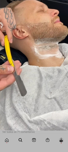 Navalha Sedef Barbearia Turkish Branco Plástico 0